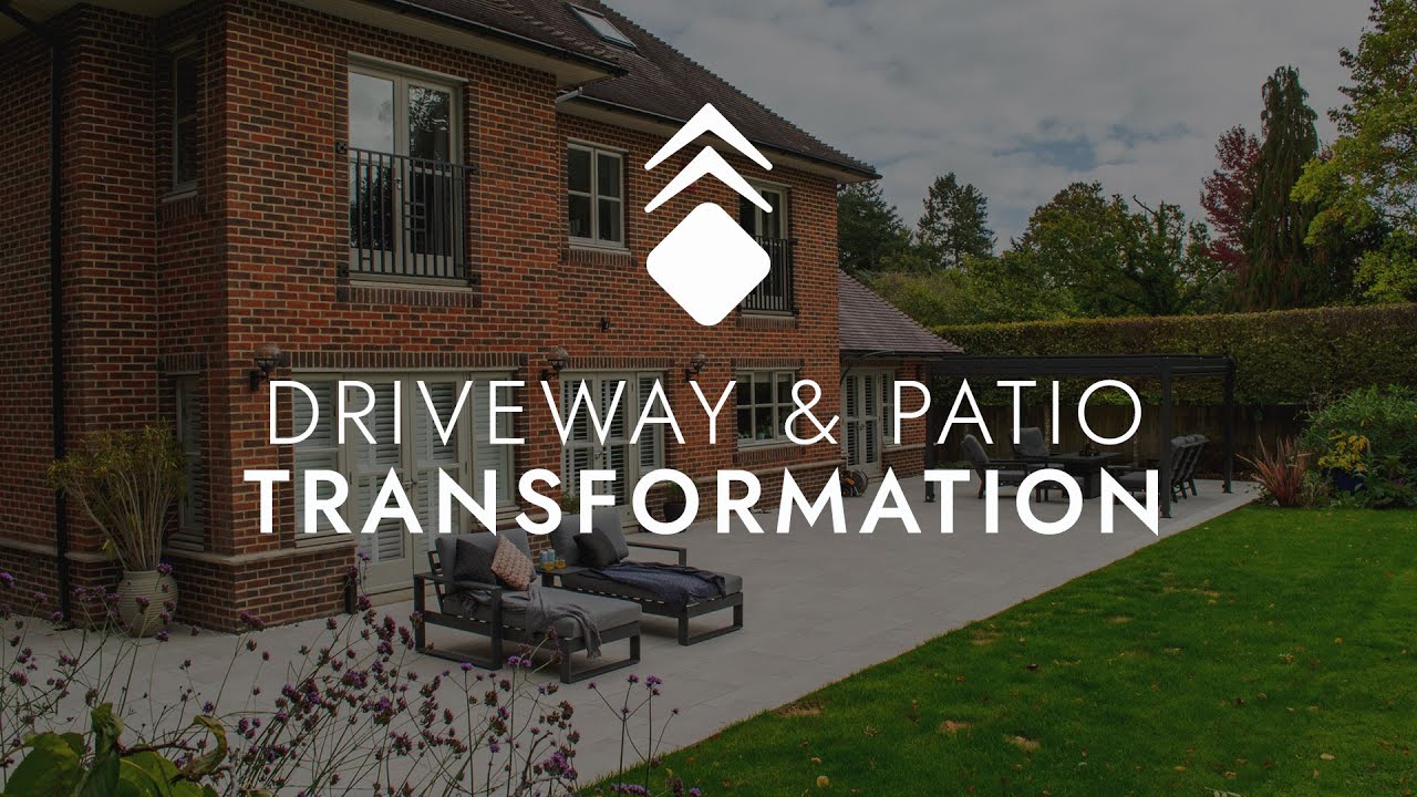 Driveway & Garden Transformation ft. Bright Italian Porcelain Paving & Limestone Cobbles