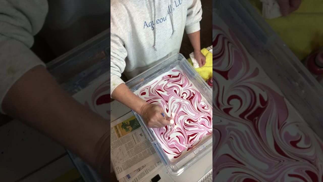 34 - Marbling Christmas Ornaments and Wine Glasses