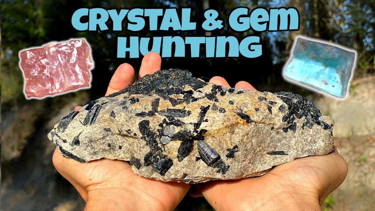 We Found Rose Quartz, Aquamarine Beryl and Black Tourmaline Crystals at the Hogg Mine in Georgia!