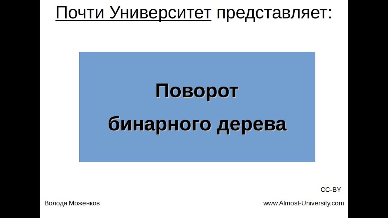 Поворот бинарного дерева