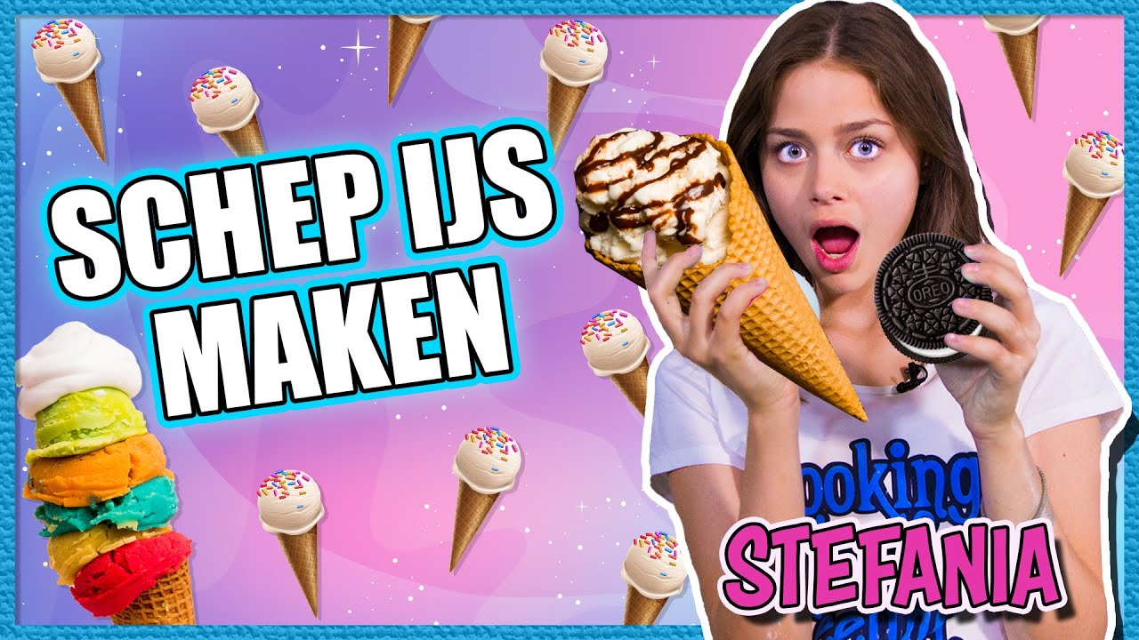 ZELF SCHEP IJS 🍨🍨 MAKEN MET STEFANIA bij LUCIANO 💕