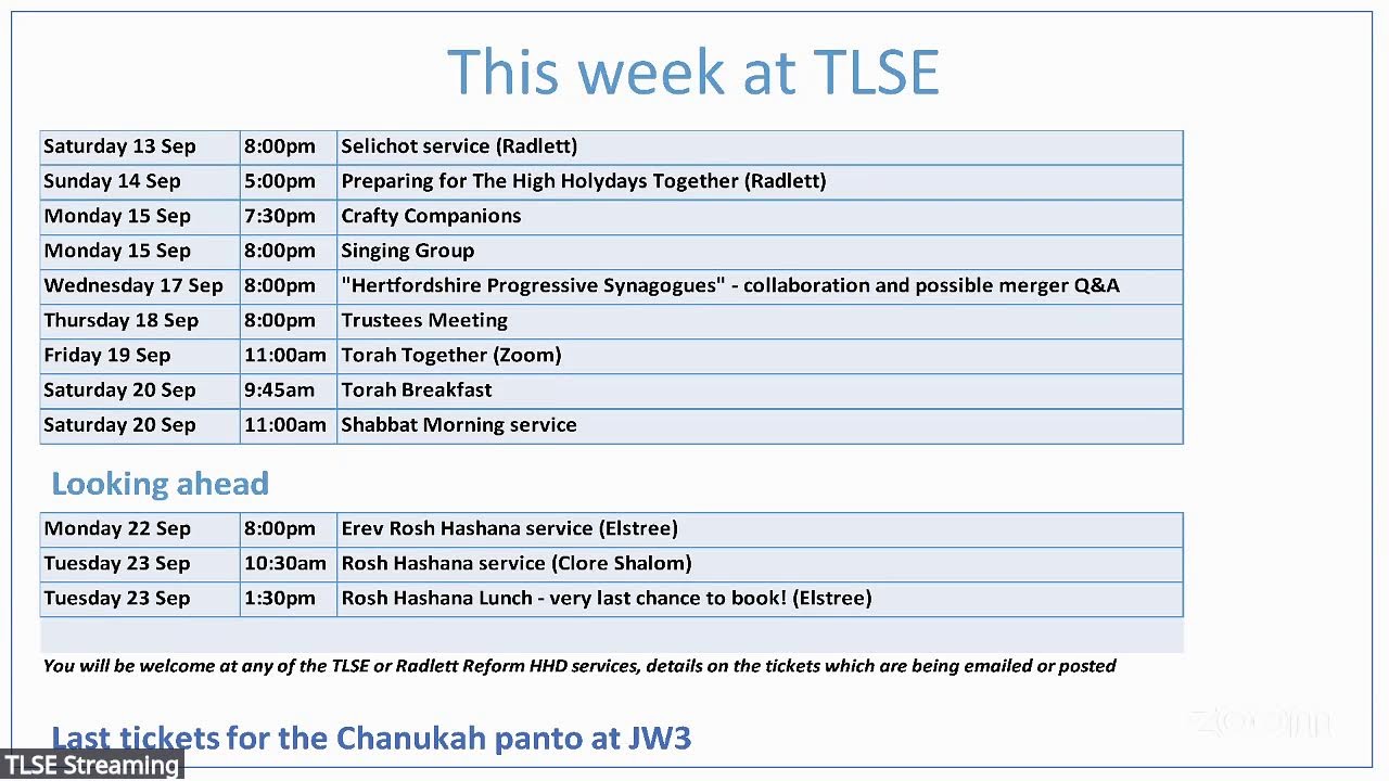 A livestream from TLSE