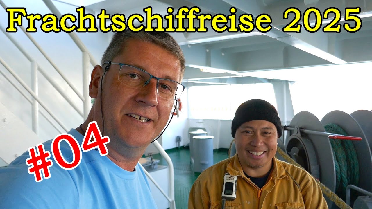 Frachtschiffreise 2025 mit MS HENNEKE RAMBOW | #04 von Vlissingen in den &Auml;rmelkanal | Container