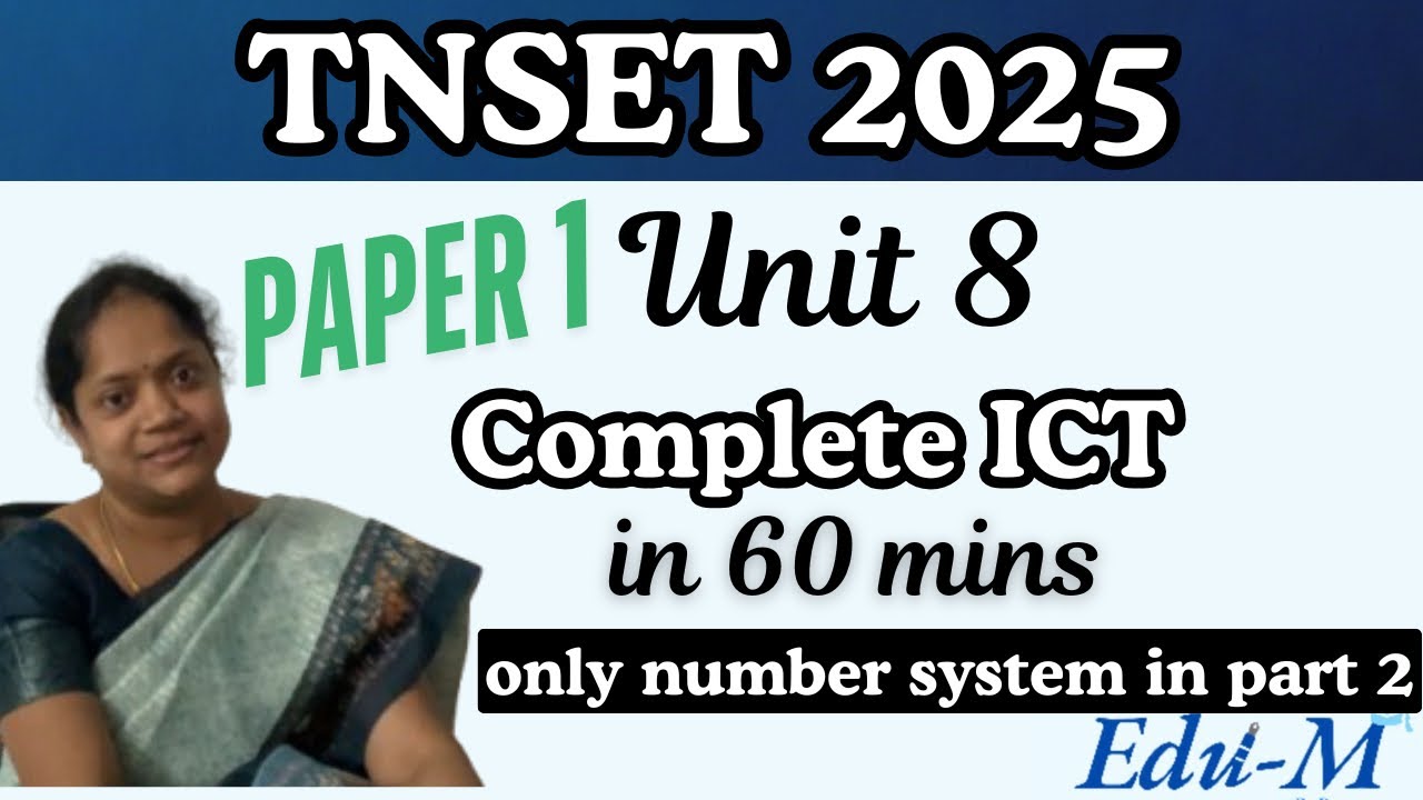 UNIT-8 ICT Paper 1- TNSET/UGCNET
