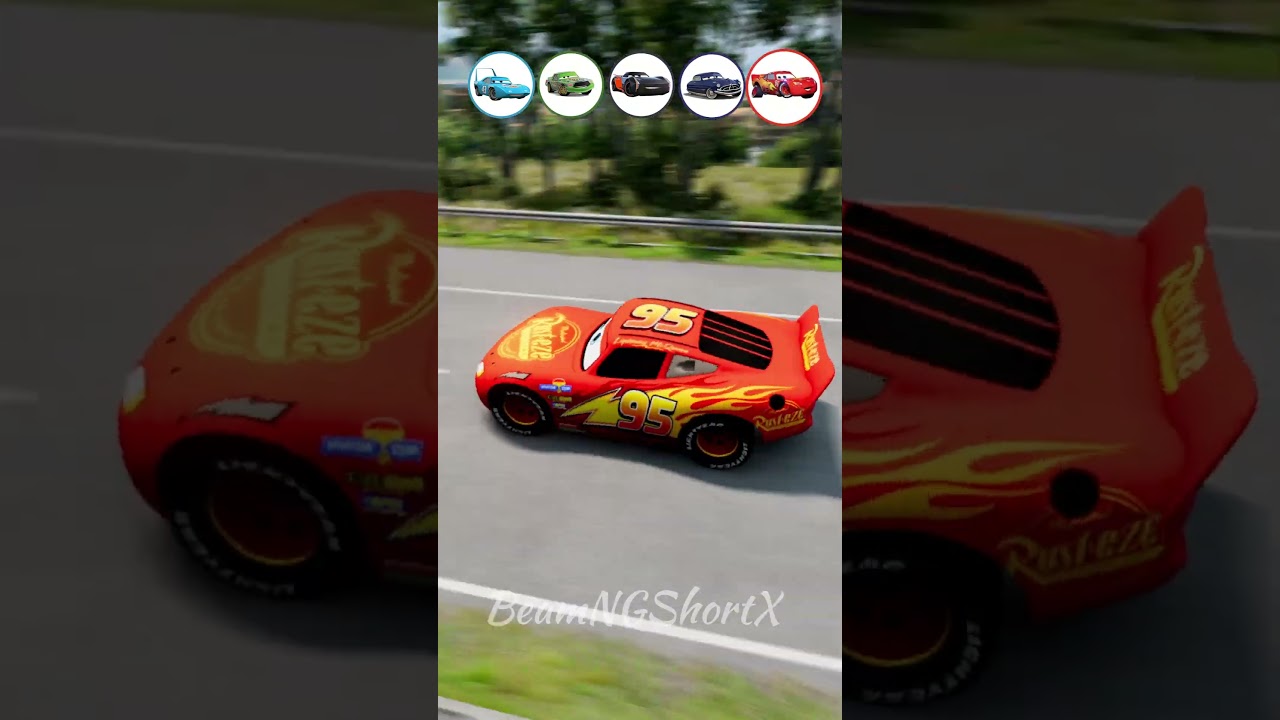 😳 Lightning McQueen Survived&hellip; But Watch the Ending - #pixarcars #beamngdrive