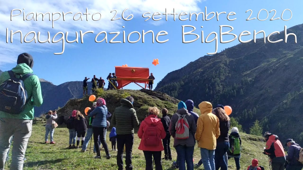 Una giornata a Piamprato, inaugurazione Big Bench