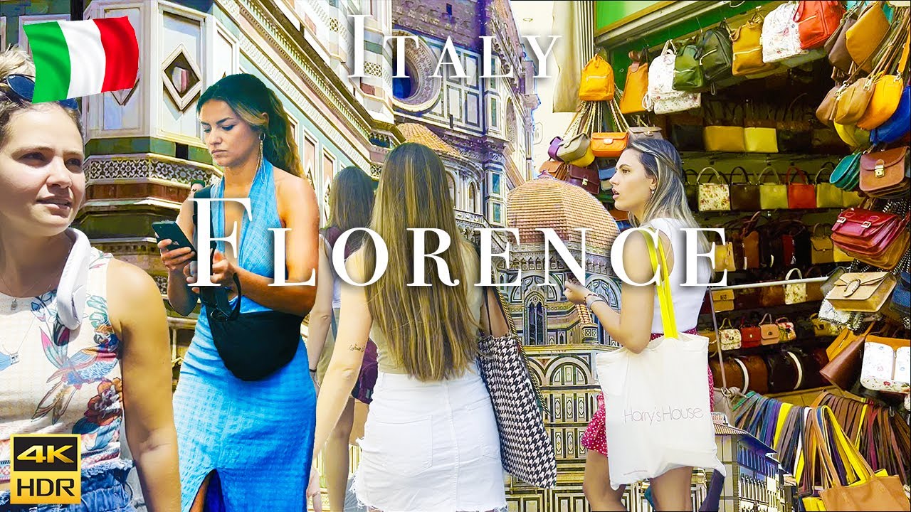 Florence, Italy 4K HDR Walk - TUSCANY'S COLORS