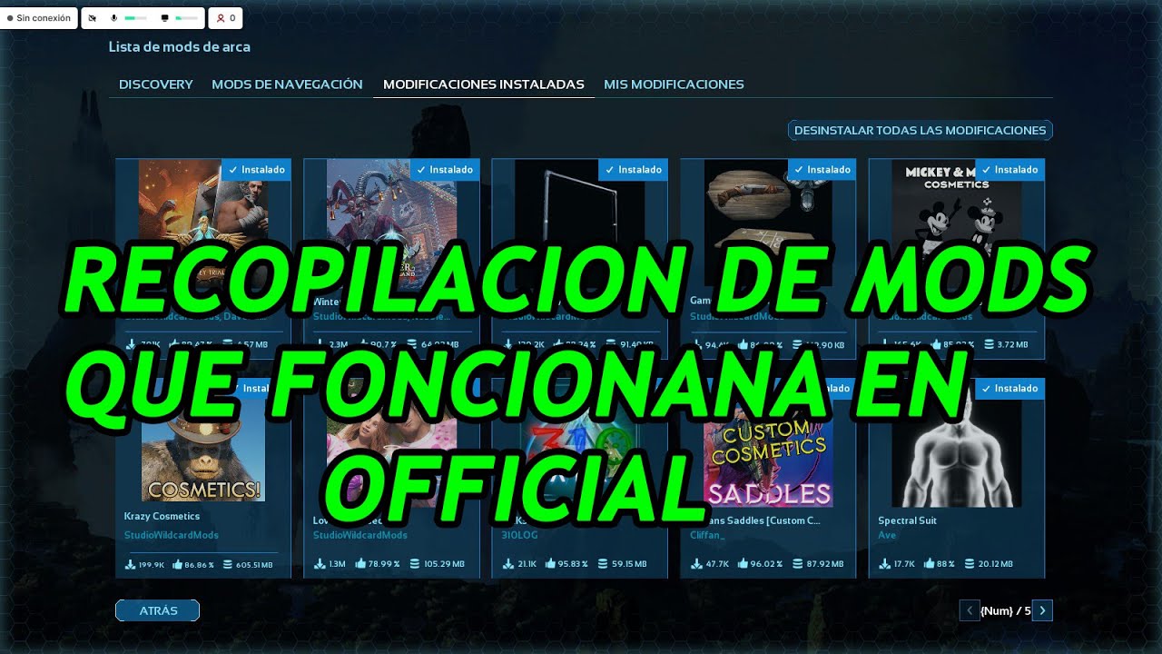 Recopilacion de mods q funcionan en official asta el dia de hoy - Ark: Survival Ascended