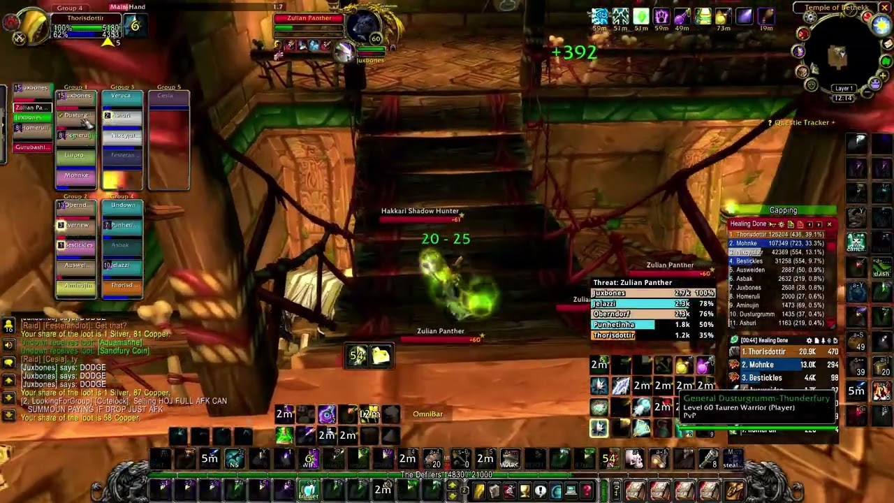 Classic WoW: Zul'Gurub Full BiS Resto Druid PoV