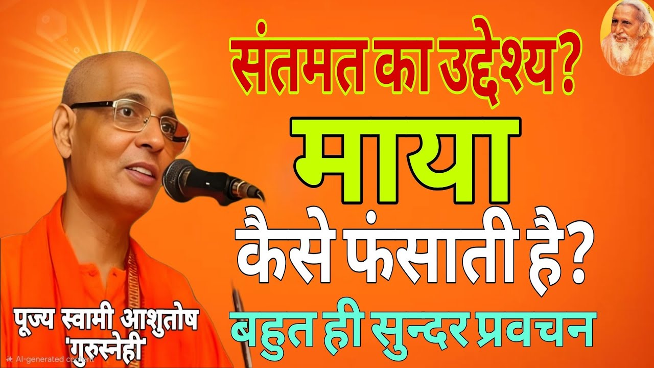 संतमत का उद्देश्य,‼️माया कैसे नीचे गिराती है‼️सद्गुरु महाराज ने एक पगली का उद्धार कर दिया।#pravachan