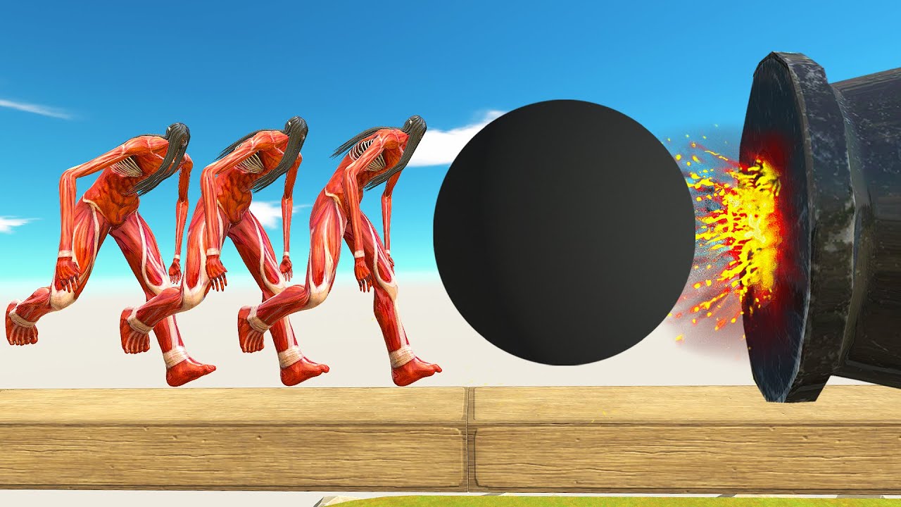 GIANT CANNON VS MONSTERS ON STICK - Animal Revolt Battle Simulator