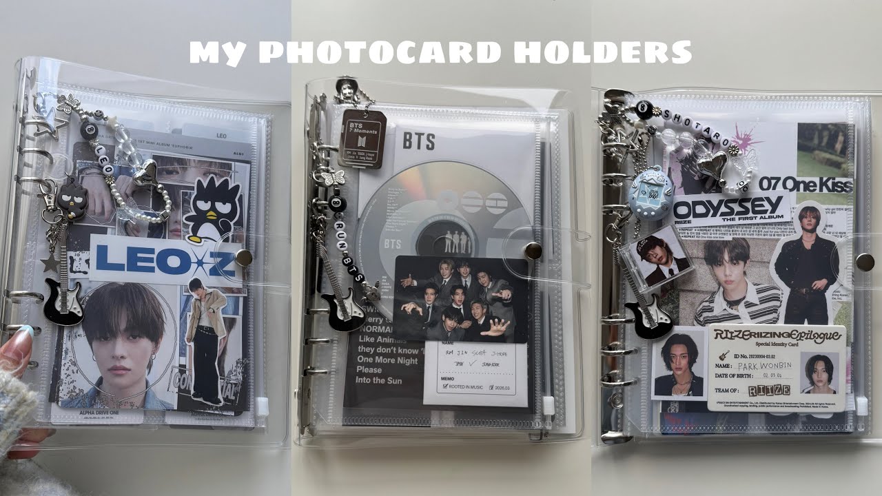 【BTS】トレカ収納💿アルバムをリメイクしたバインダーの作り方 / DIY photocard holder(#RIIZE #ALD1)