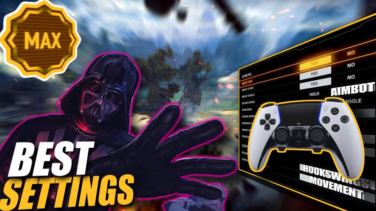 #1 BEST Star Wars Battlefront 2 CONTROLLER & GRAPHICS Settings (MOVEMENT + AIMBOT )