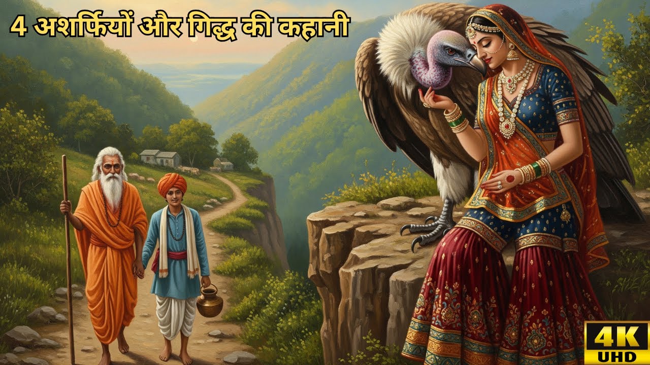 4 अशर्फियों और गिद्ध की कहानी | साधु के 5 अनमोल उपदेश | उत्तम की किस्मत कैसे बदली  #HindiStory