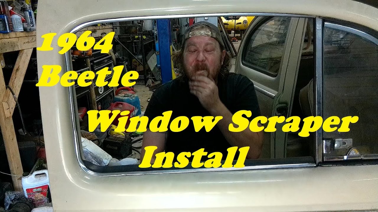 1964 and earlier VW outside window scraper removal and install