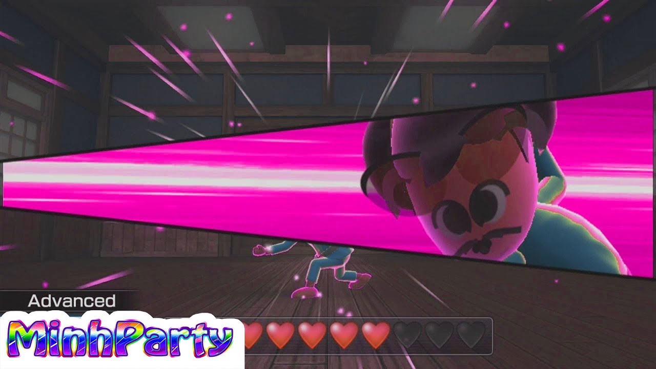 Wii Party U Minigames Gameplay Dojo Domination Minnie Gameplay @MINH PARTY U
