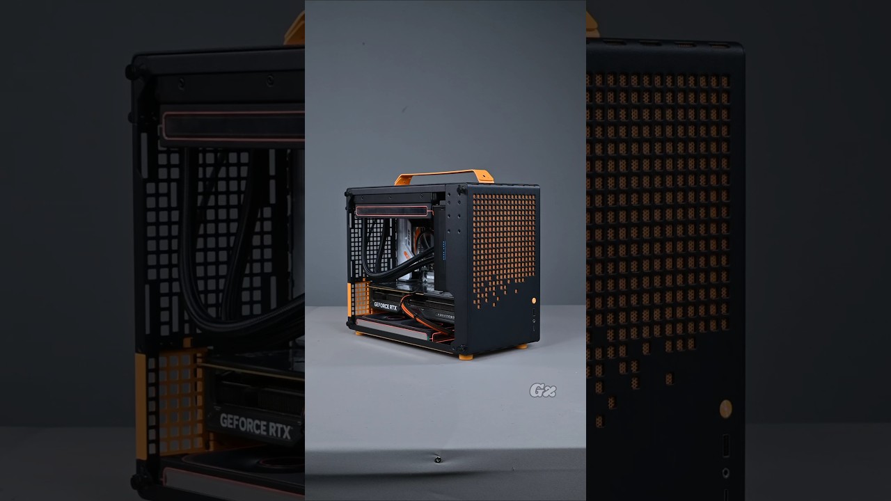 Tiny 🤏 MICRO ATX Gaming PC Build RTX 5060 + AMD RYZEN 5 9500F👑 #pcbuild #amd #shorts #miniitx