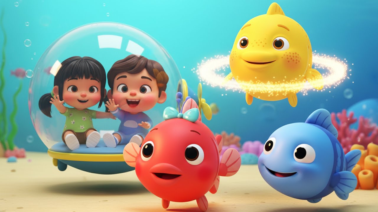 Little Fish | Fun Ocean Song for Toddlers | Nursery Rhymes
