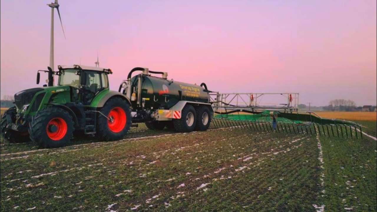Fendt Vario 826 mit Wienhoff VTW von Drerup Agrar am G&uuml;lle fahren | G&uuml;lle ausbringen 2023