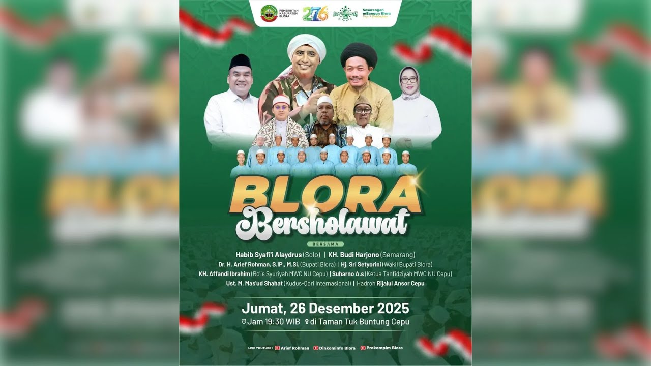 Blora Bersholawat Bersama Habaib & Ulama Kec. Cepu 2025