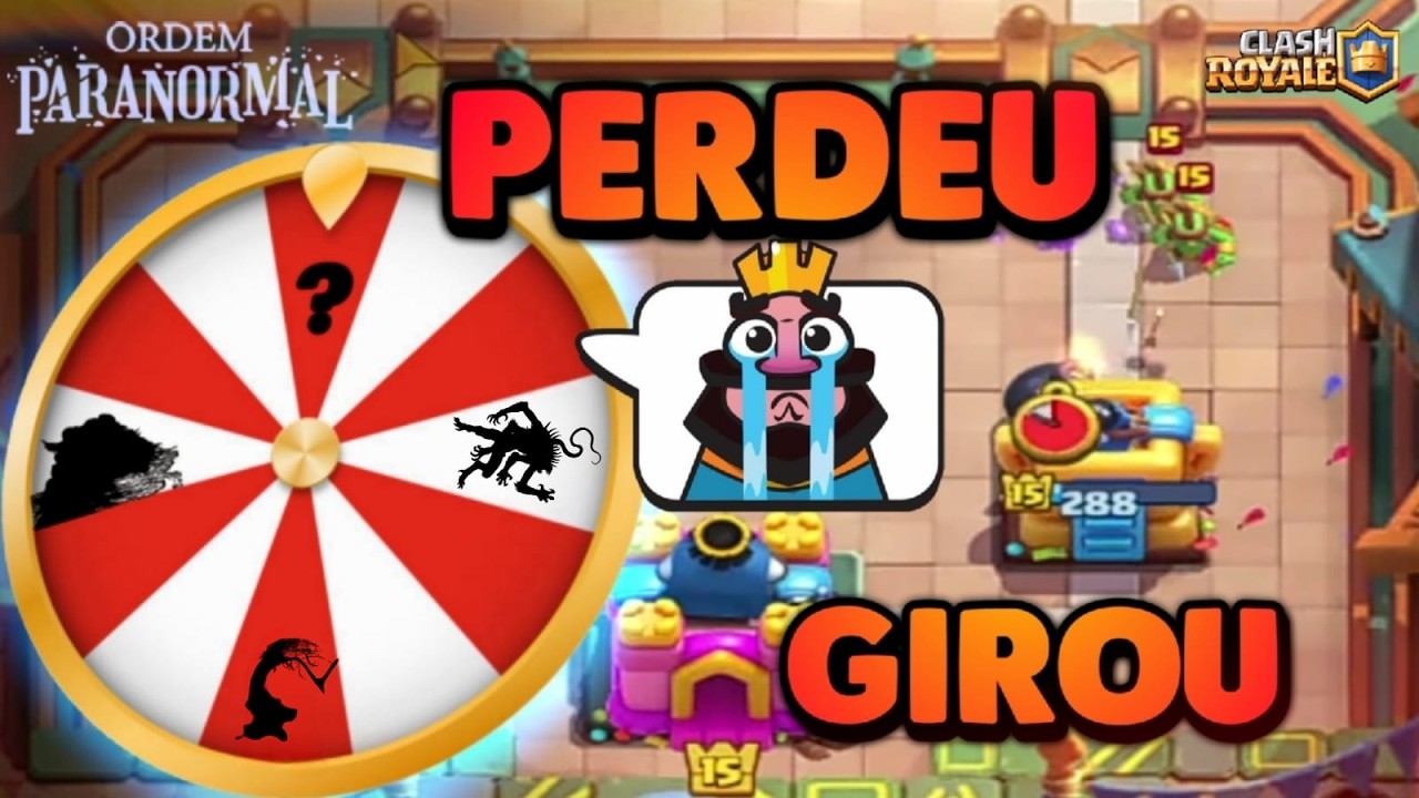 Clash Royale, mas se eu perder, solo uma criatura de Ordem Paranormal