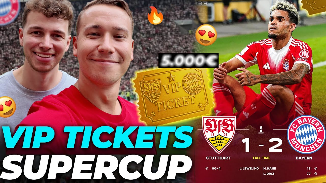 Als VIP beim Supercup Finale  | VFB Stuttgart -  FC Bayern | Stadion Vlog