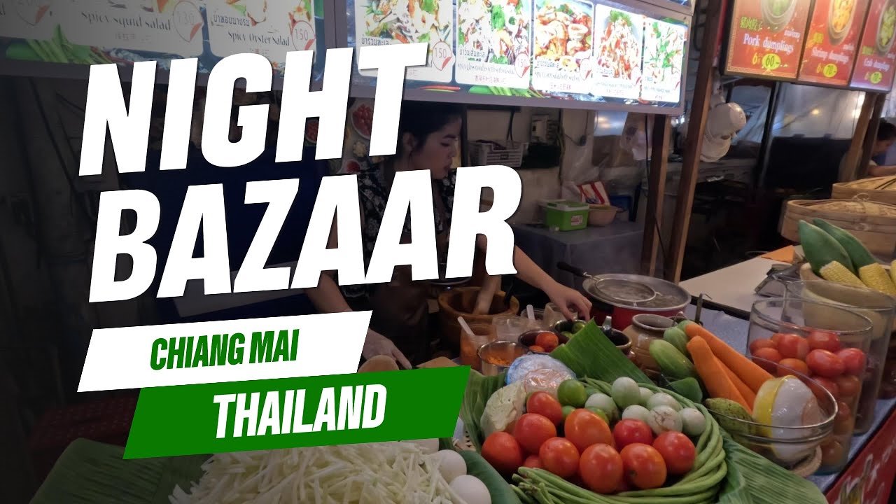 Chiang Mai Night Bazaar Walking Tour in 4K | Chiang Mai’s Famous Night Market