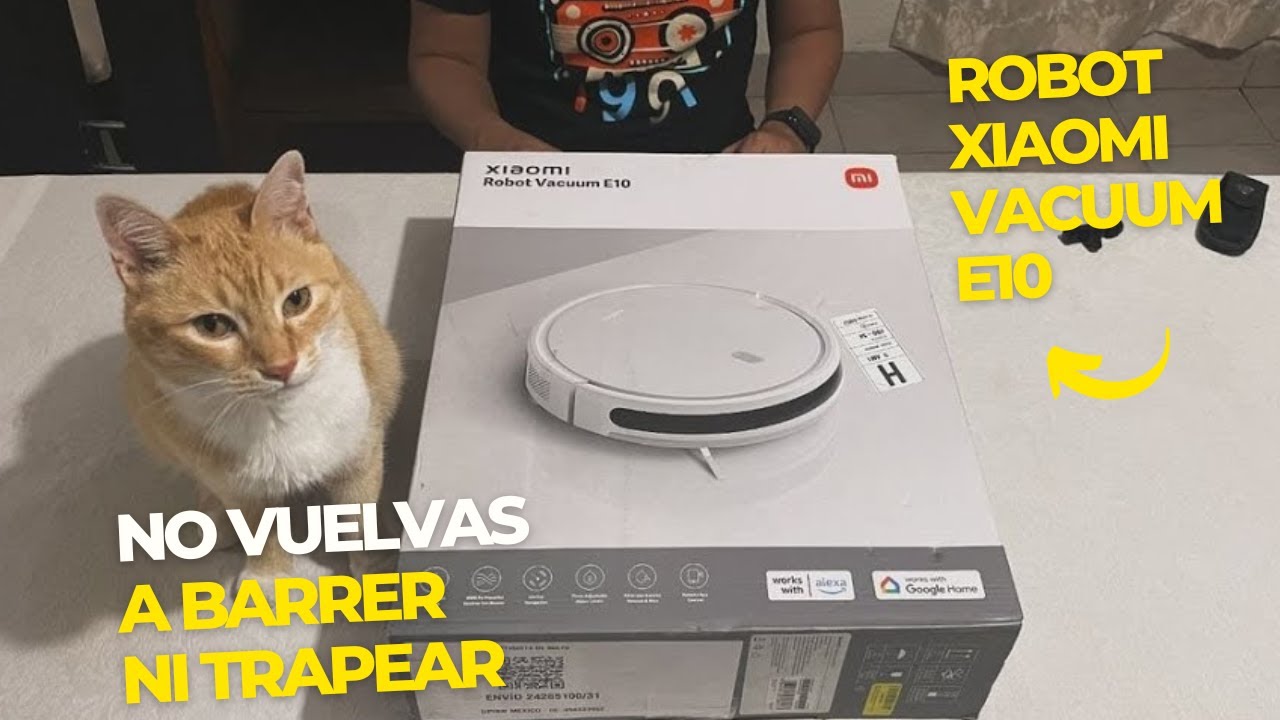 Robot aspiradora y trapeadora Xiaomi Vacuum e10 Unboxing y review en español