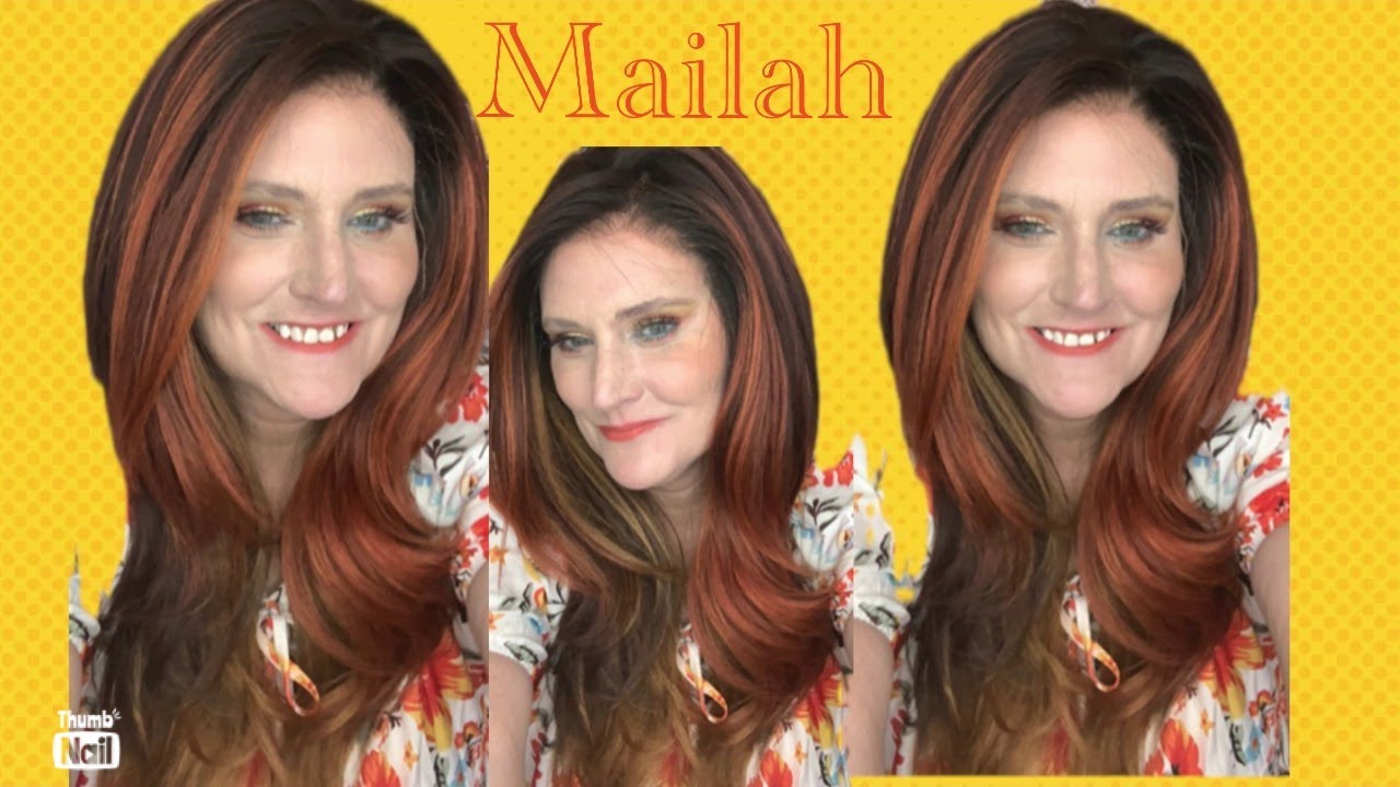 THIS COLOR IS 🔥 ||OUTRE PERFECT HAIRLINE MAILAH Wig Review|13X6|Synthetic|DRMC2/GINGER TOFFEE