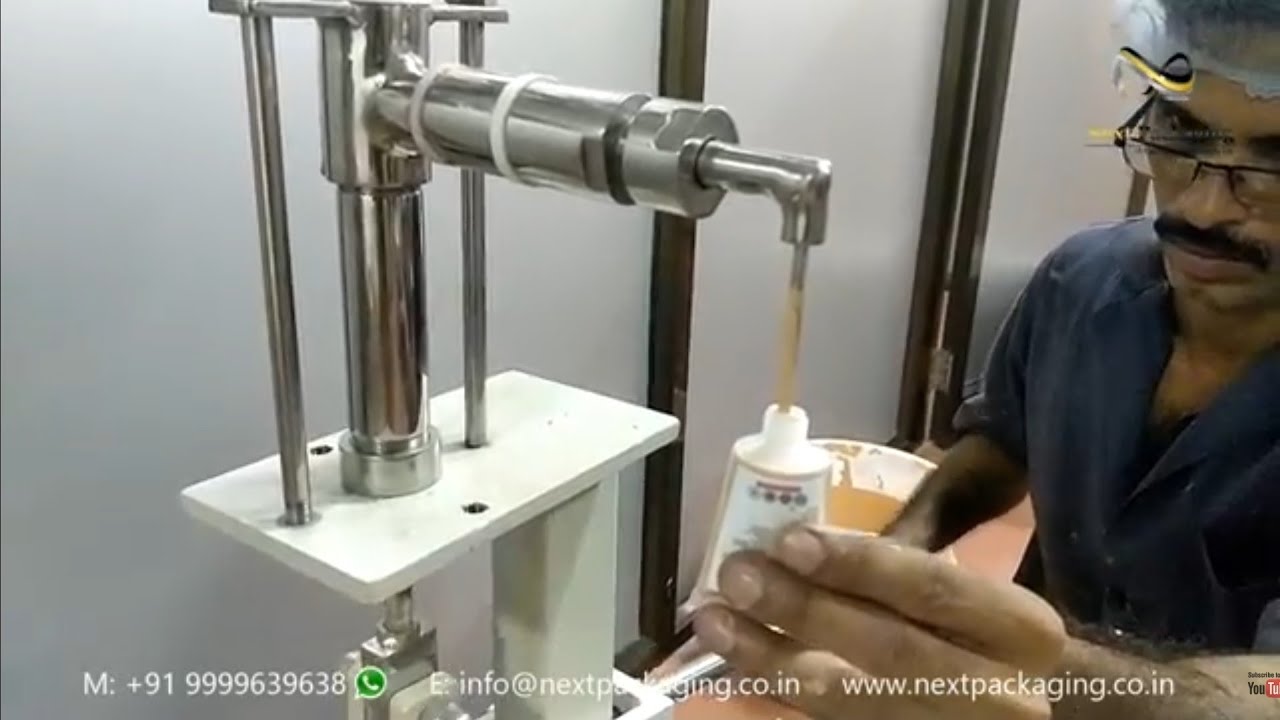 Manual Tube Filling Machine | Hand Operated Cosmetic Gel Filling machine