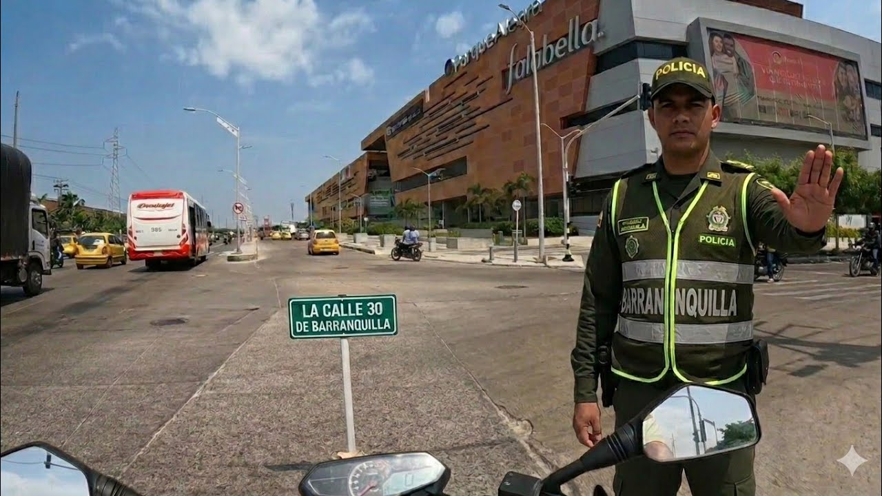 Así se ve la famosa calle 30 de Barranquilla, es un caos en hora pico.