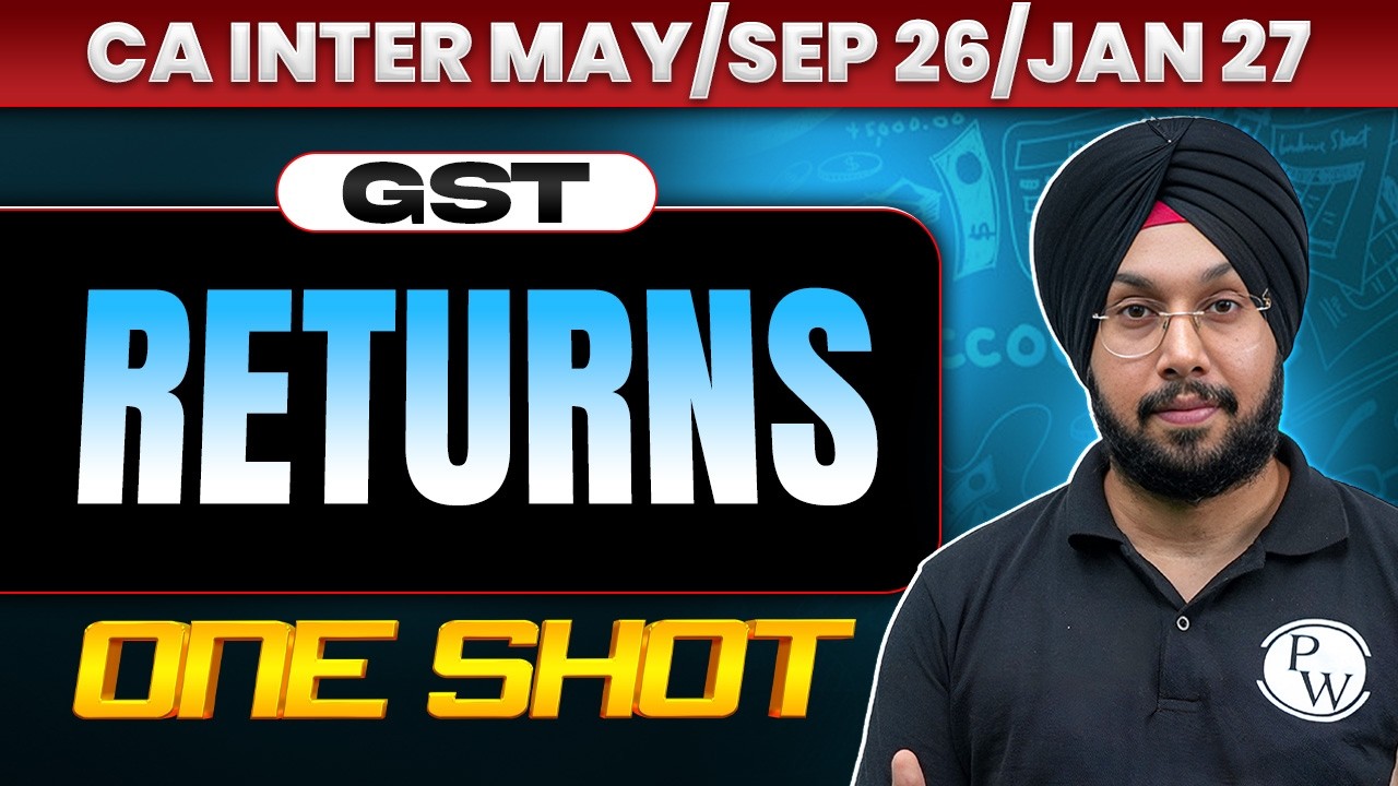 CA Inter GST Returns | One Shot Revision | GST Revision | CA Inter May 2026 | CA Jasmeet Singh