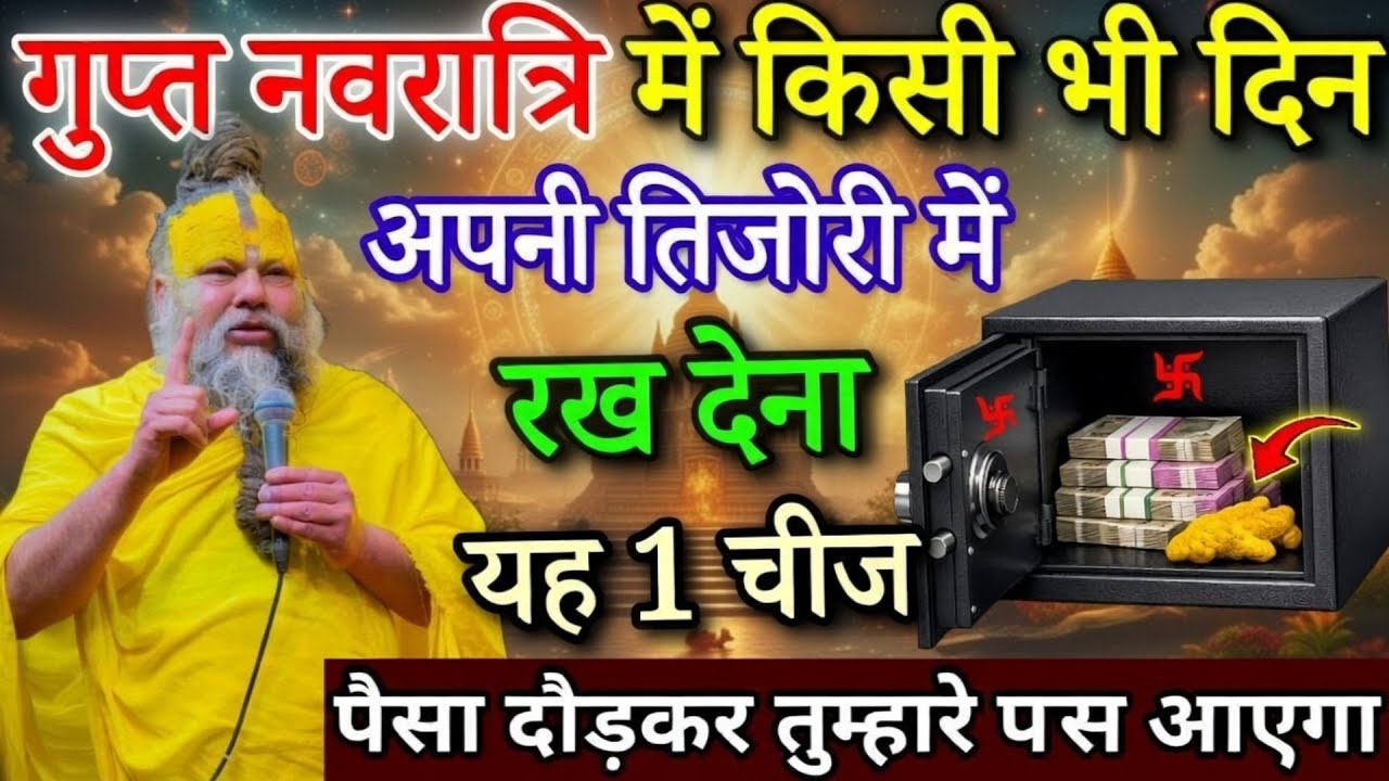 गुप्त नवरात्रि: तिजोरी में चुपचाप रखें ये 1 चीज, 7 पुश्तें पैसों में खेलेंगी | premanand maharaj