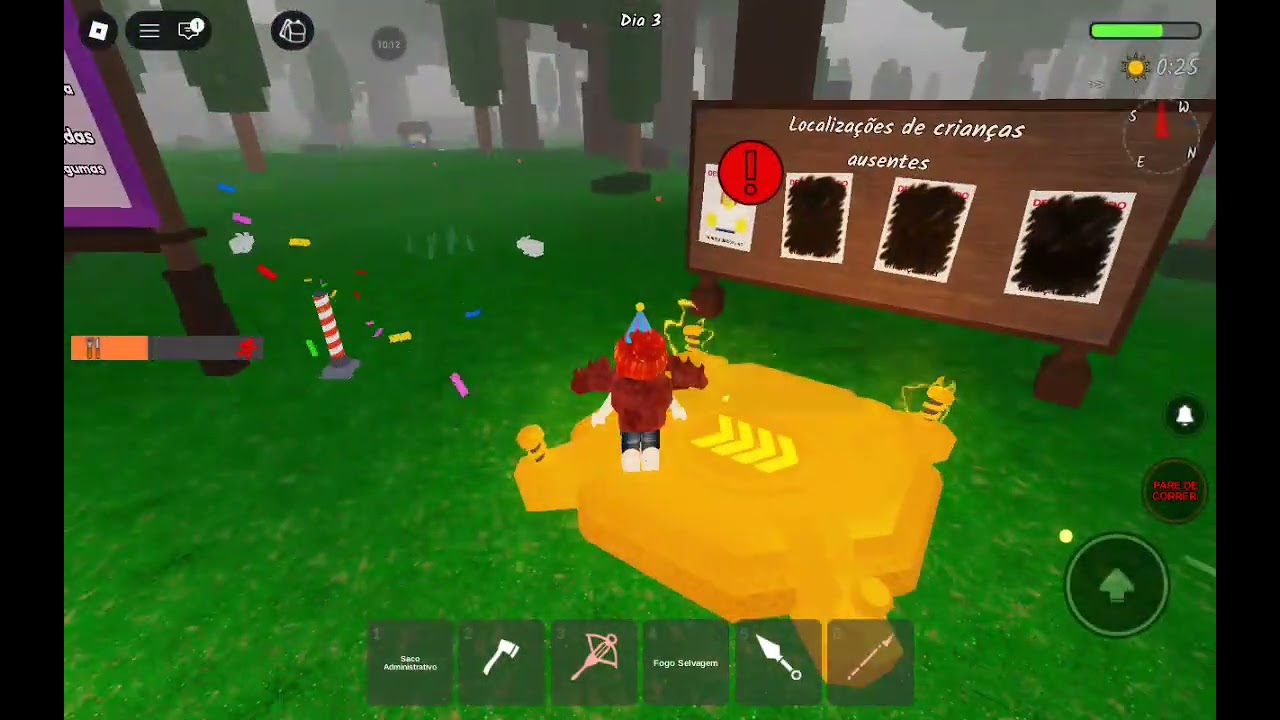 Jogando 99 na floresta na atualização 