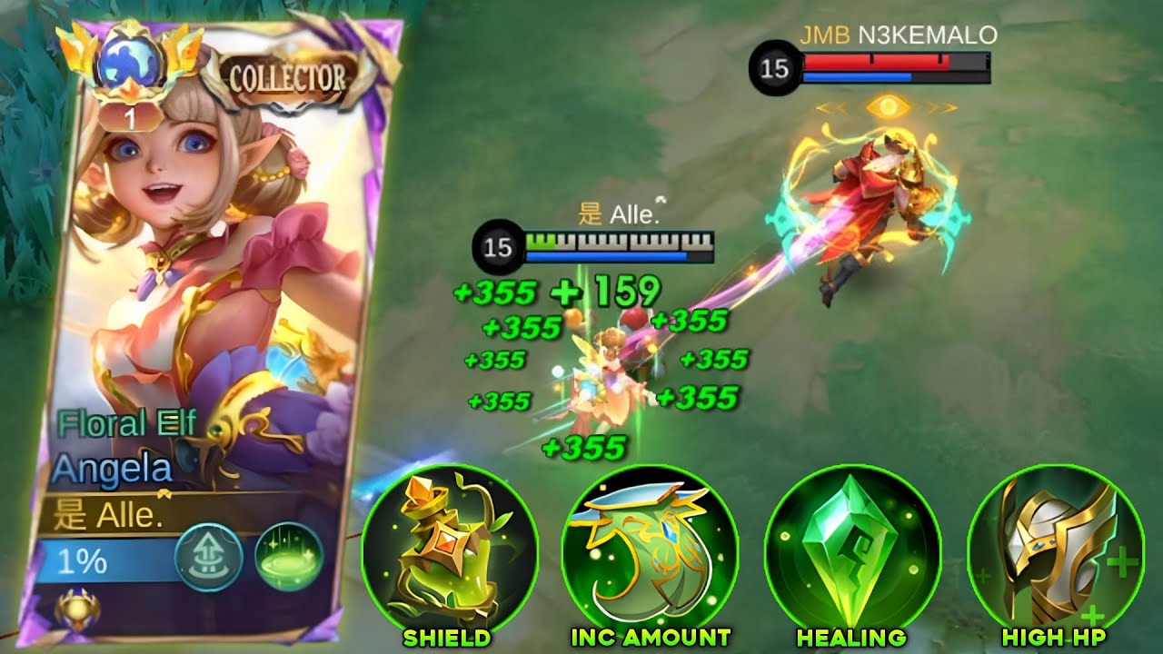 NEW OP ANGELA GREEN HEAL SHIELD BUILD THAT CAN DESTROY EVERYTHING!..🤫