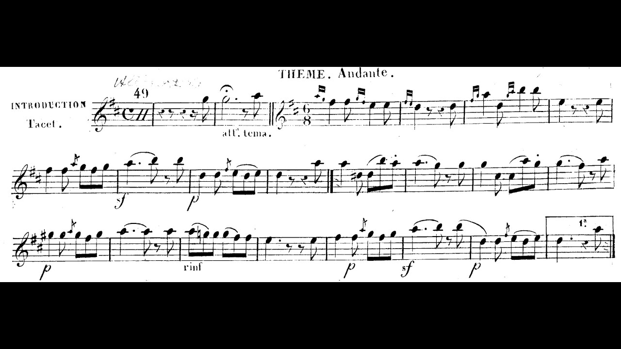 Sivori (Paganini's student) - Nel cor più non mi sento, Op. 2 (Sheet Music)