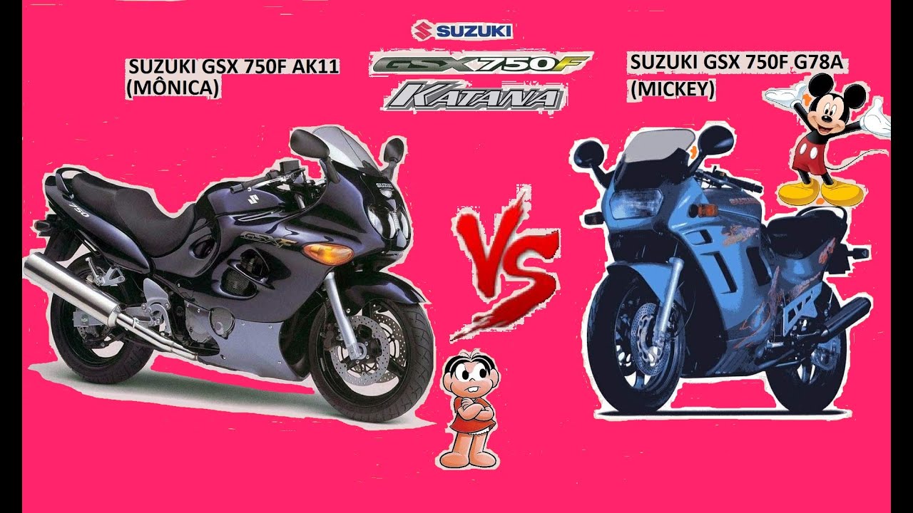 SUZUKI GSX 750F (Mônica VS Mickey)