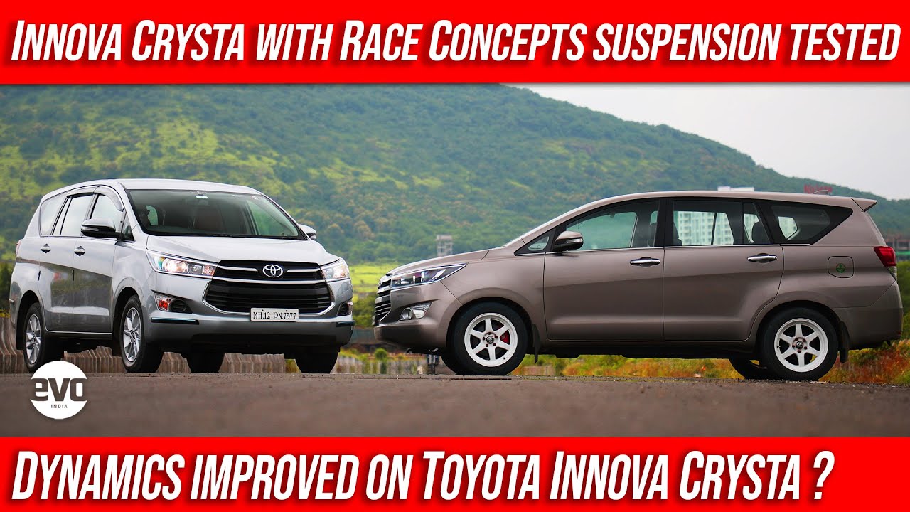 Протестирована Toyota Innova Crysta с подвеской Race Concepts | Значительное улучшение динамики |...