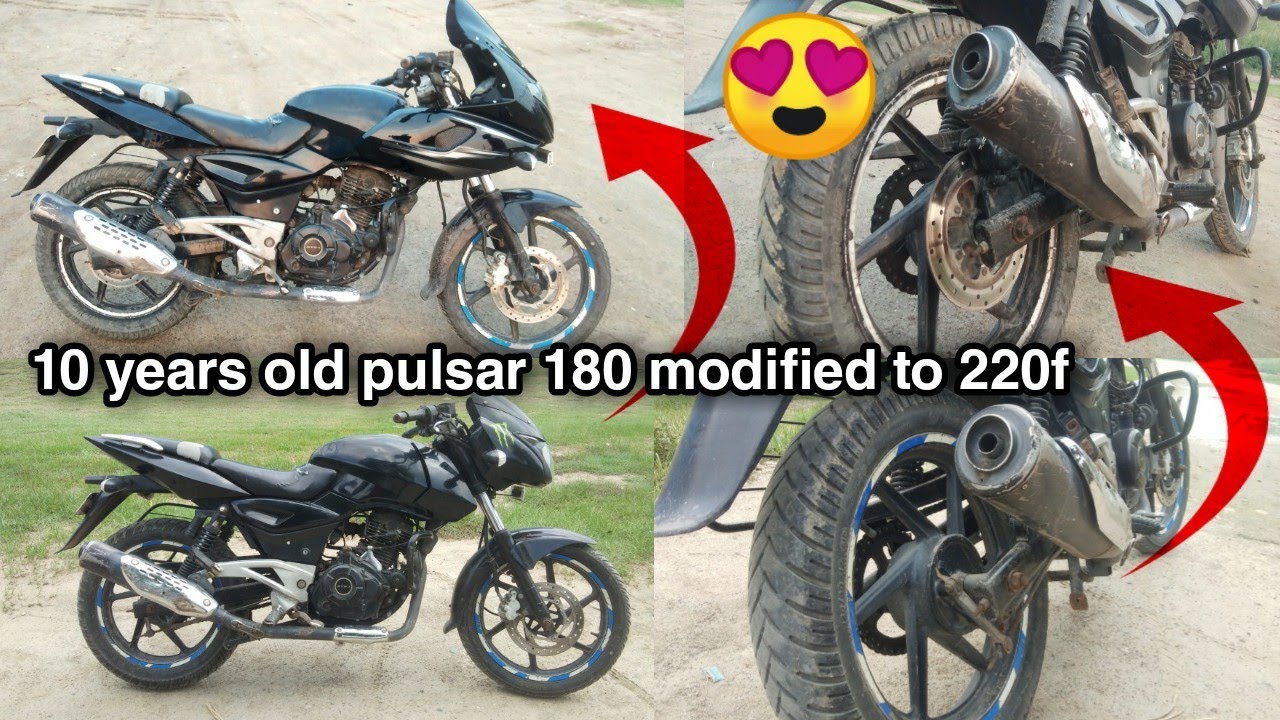 Pulsar 180 Modified to 220f || 10 years old bike | bs3 model to bs6 |    Total Cost, Parts, Graphics