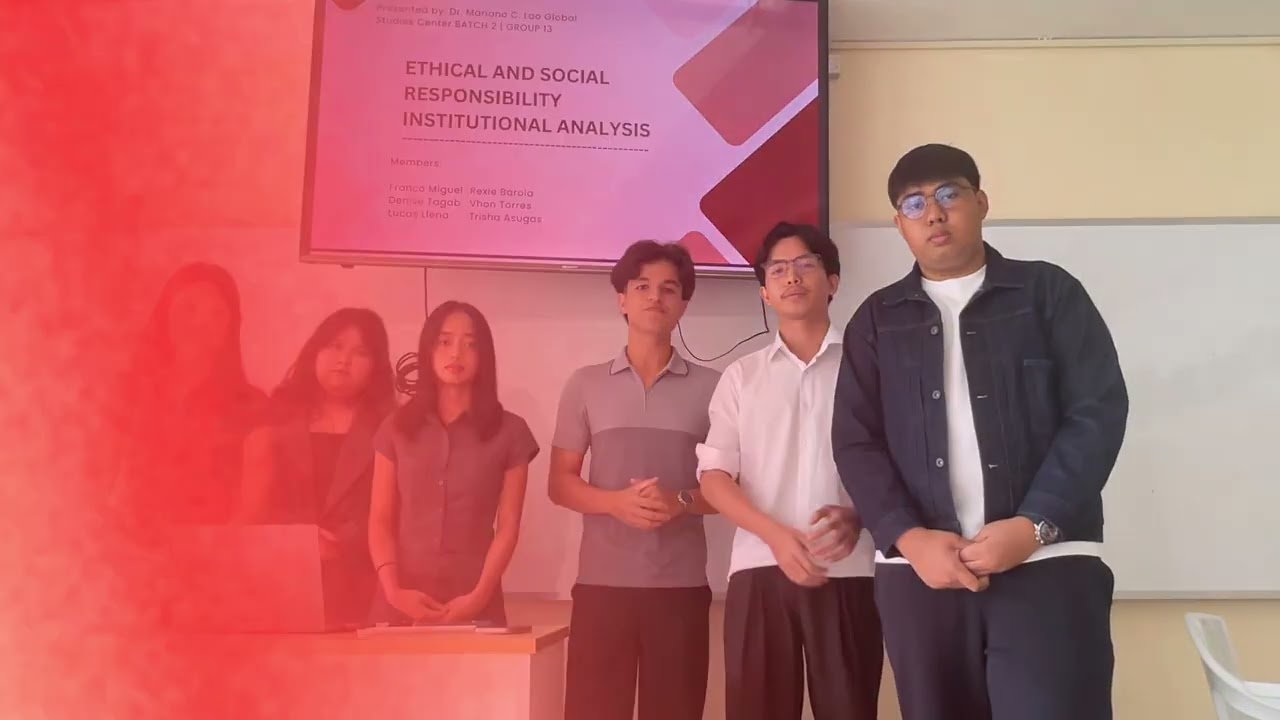 Ethical and Social Responsibility Institutional Analysis (Group 13)