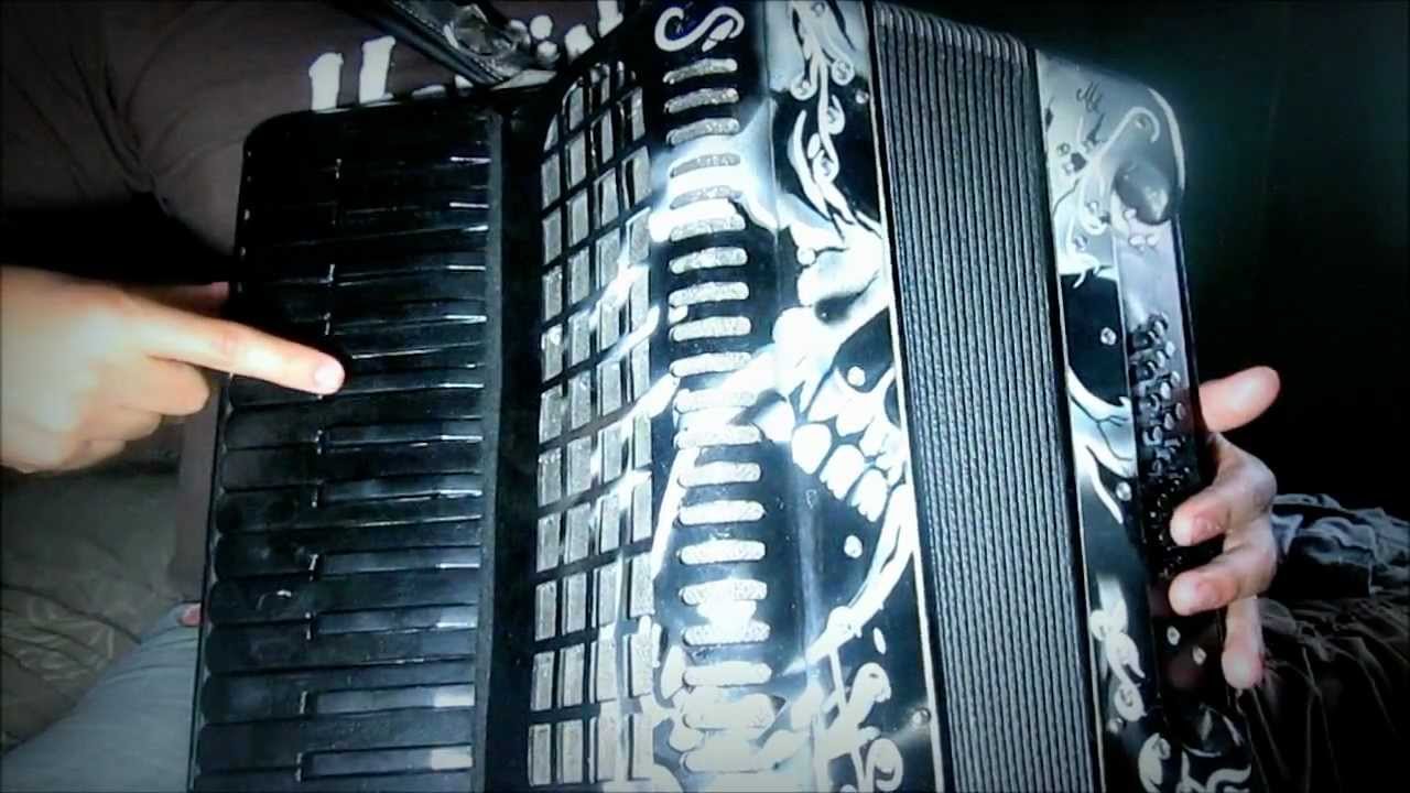 El 701 - Alegres del Barranco - Acordeon de teclas Instruccional (Slow)