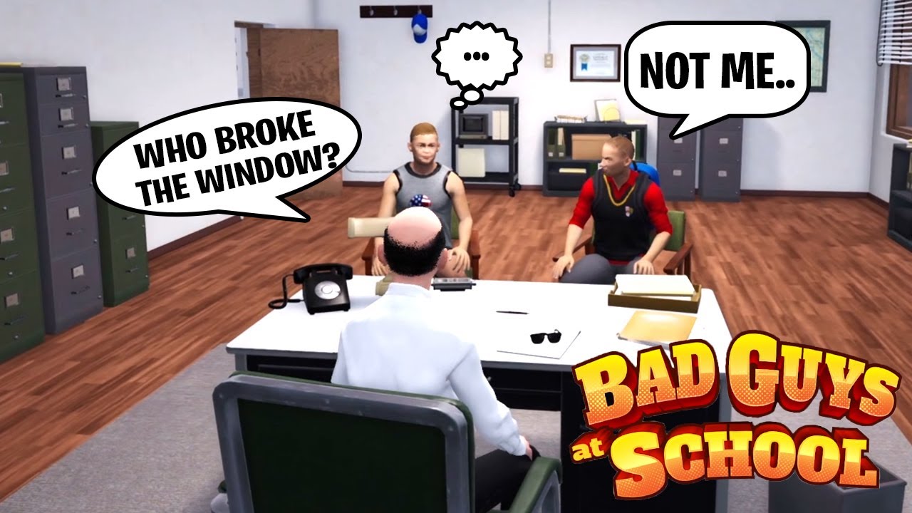 SIMASGAMER и GUST издеваются над SGDAD в BAD GUYS AT SCHOOL SIMULATOR