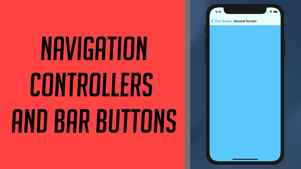 Navigation Controllers and Bar Buttons in Swift