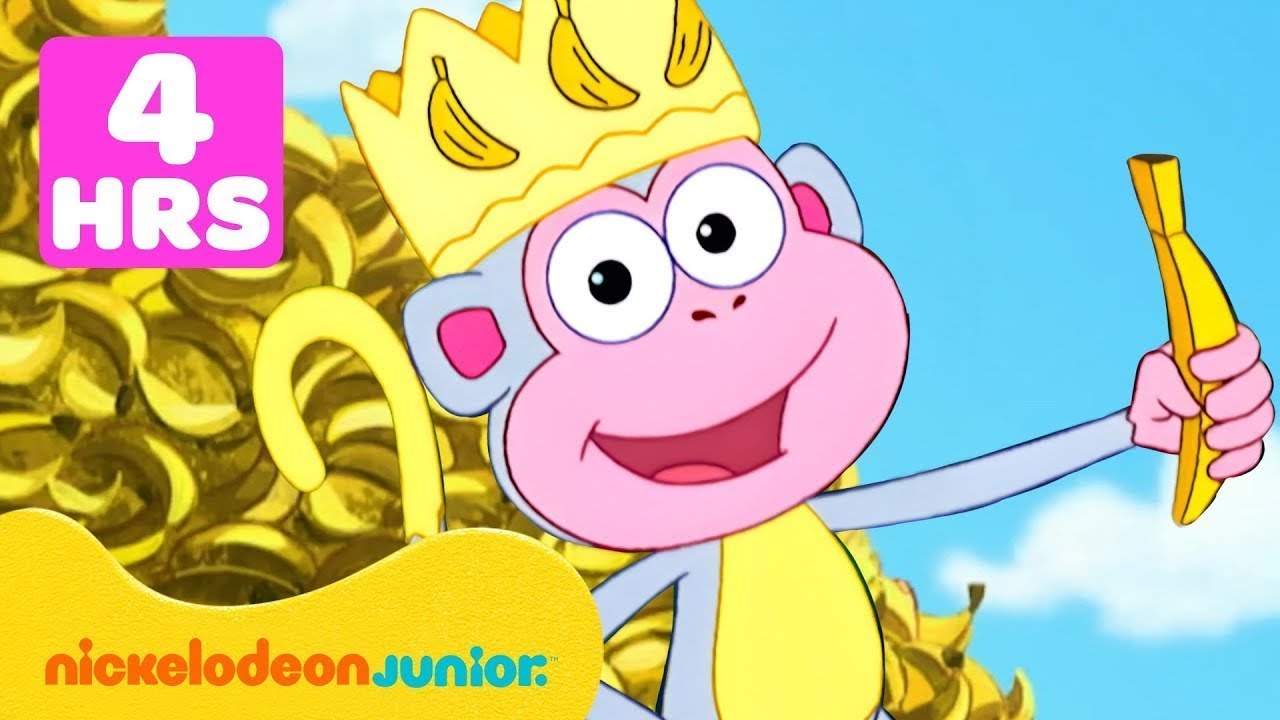 Dora the Explorer | Dora et Babouche: Super Marathon! 🍌 240 Minutes | Nickelodeon Jr. France