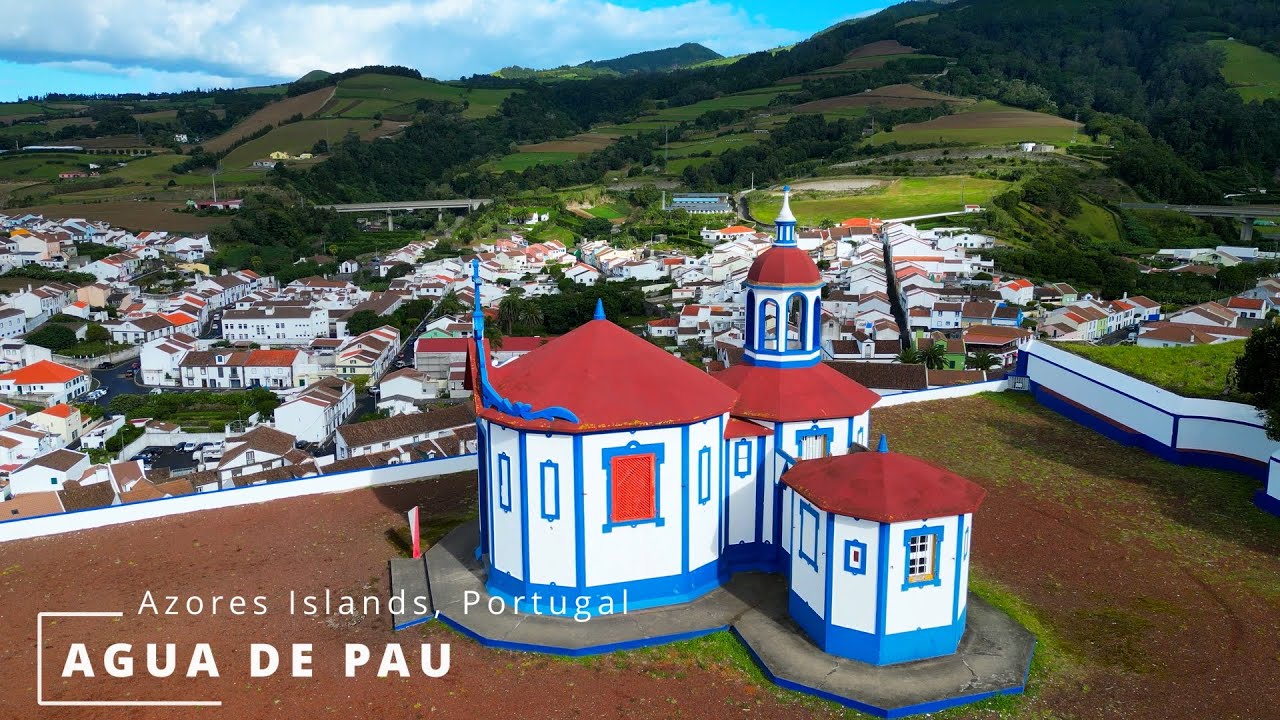 What to visit in Azores: Agua de Pau - drone flight DJI Mini 3 Pro in 4K
