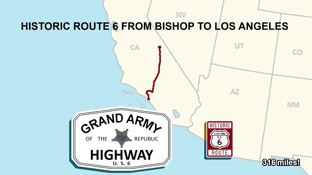 Bishop, CA to Los Angeles, CA: A Complete Real Time Road Trip on Historic US-6