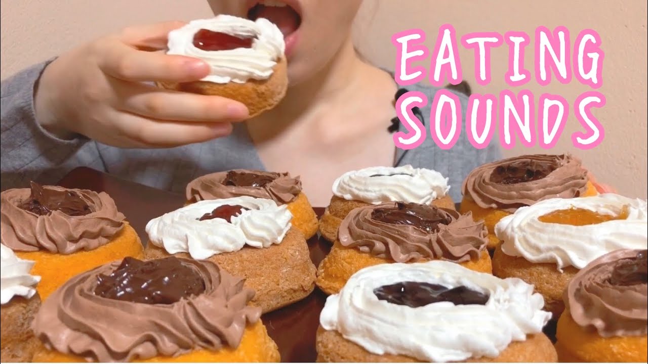 《Eating sounds》ホイップ焼きドーナツ!