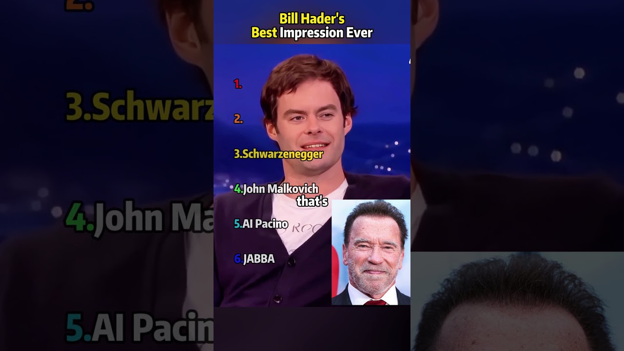 Bill Hader's Best Impression Ever #funny #hollywood  #comedy #actor
