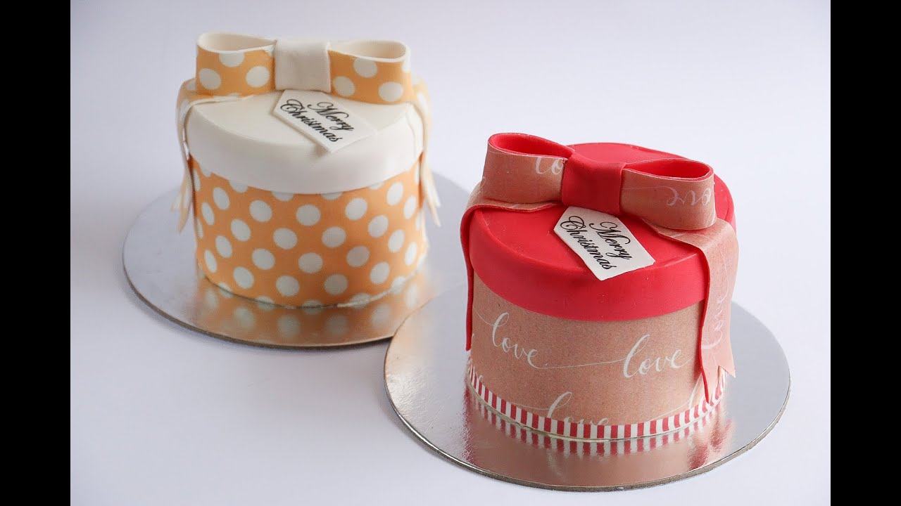 Mini Gift Box Cakes Decorated With Icing Sheets- Rosie's Dessert Spot