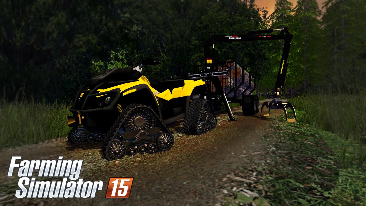 Farming Simulator 15 - can-am 1000X apache track & Junkkari Patruuna 866